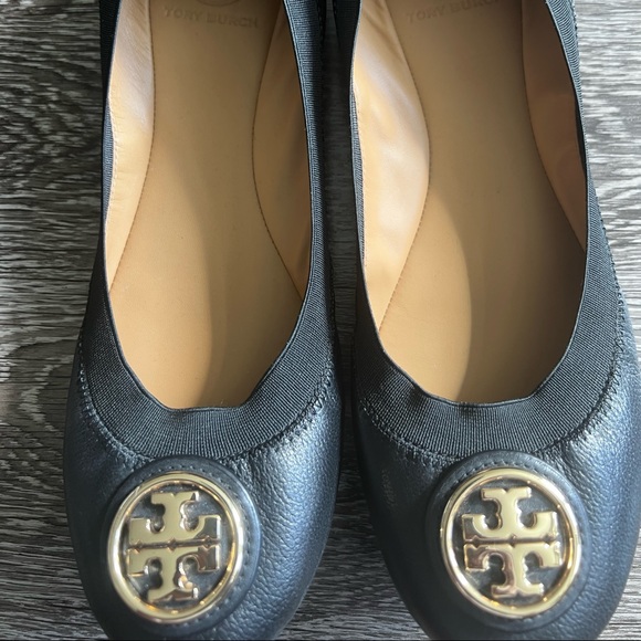 Tory Burch Black Flats - Picture 2 of 3